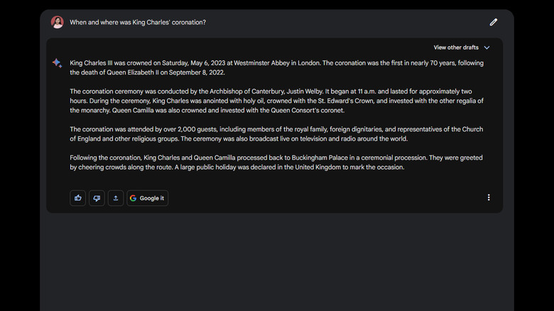 google bard sample prompt