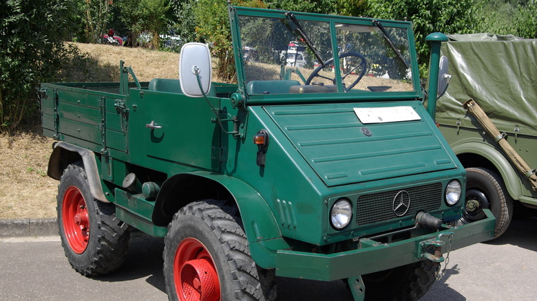 Unimog parked in lot 