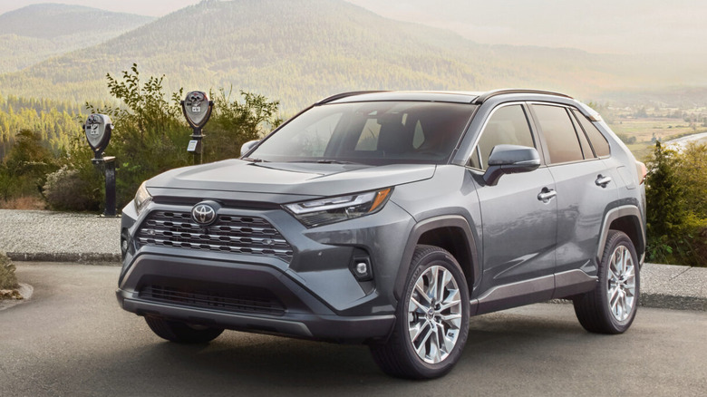 Front-quarter shot of a 2025 Toyota RAV4 Limited