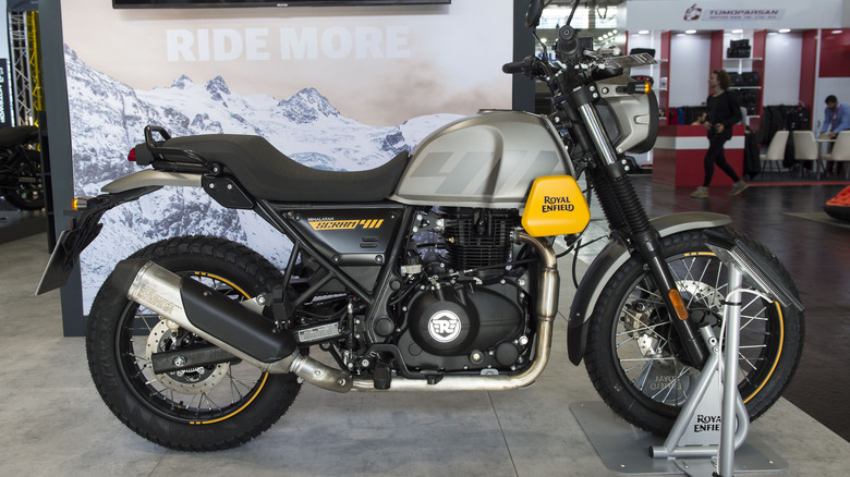 yellow royal enfield Scram 411