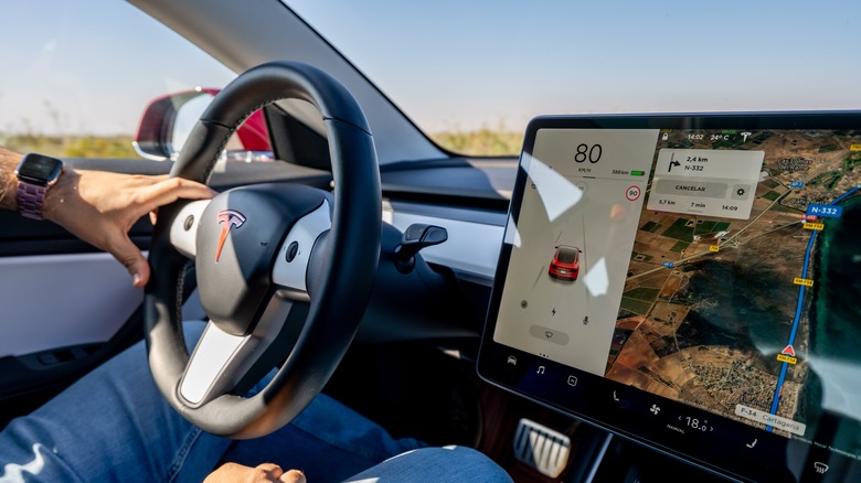 driving a tesla