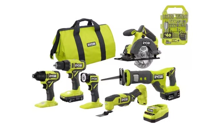 Ryobi 18V One+ 6-tool combo kit