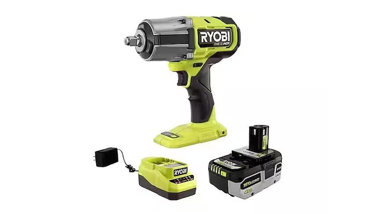 ONE+ 18V Brushless Cordless 4-Mode 1/2 in. High Torque Impact Wrench Kit with 4.0 Battery and Charger