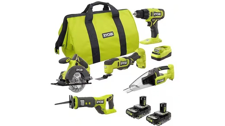 ONE+ 18V Cordless 5-Tool Combo Kit with (2) 2 Ah Batteries and ONE+ Charger