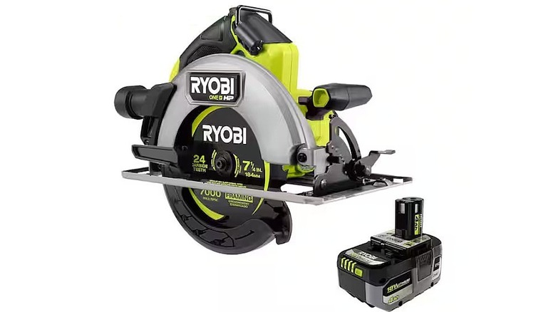 ONE+ HP 18V Brushless Cordless 7-1/4 in. Circular Saw with ONE+ 18V 4.0 Ah HIGH PERFORMANCE Battery