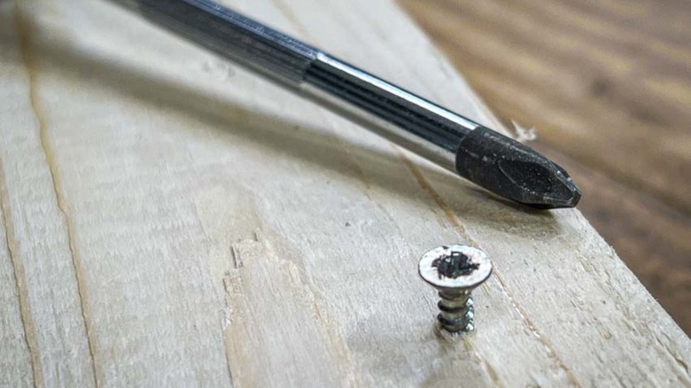 Stripped screw in wood