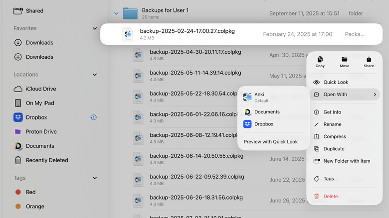 Changing default app in files app