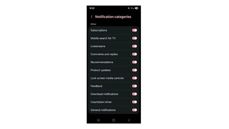Notification Categories