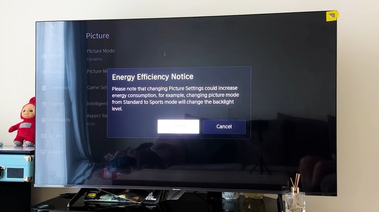Turn off Energy Saver Mode in a Hisense TV