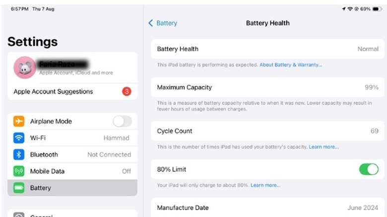 Limit charging to 80%