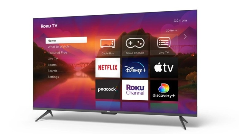 Roku TV homescreen