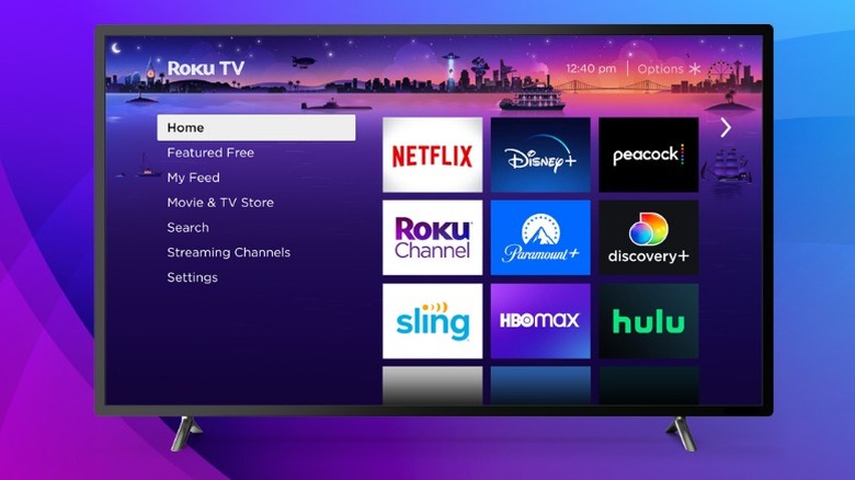 Roku TV purple wallpaper