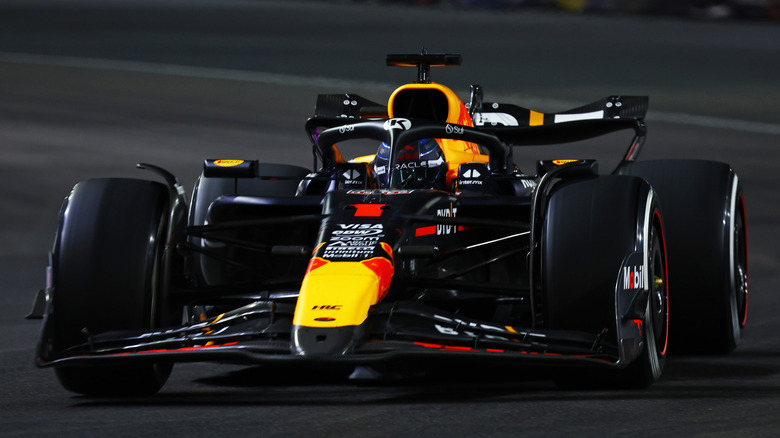 Red Bull RB20 F1 car on race track