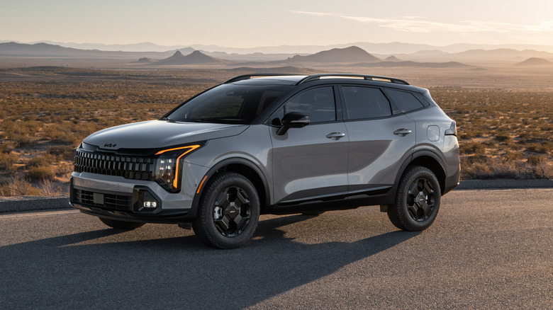 2026 Kia Sportage on a desert road
