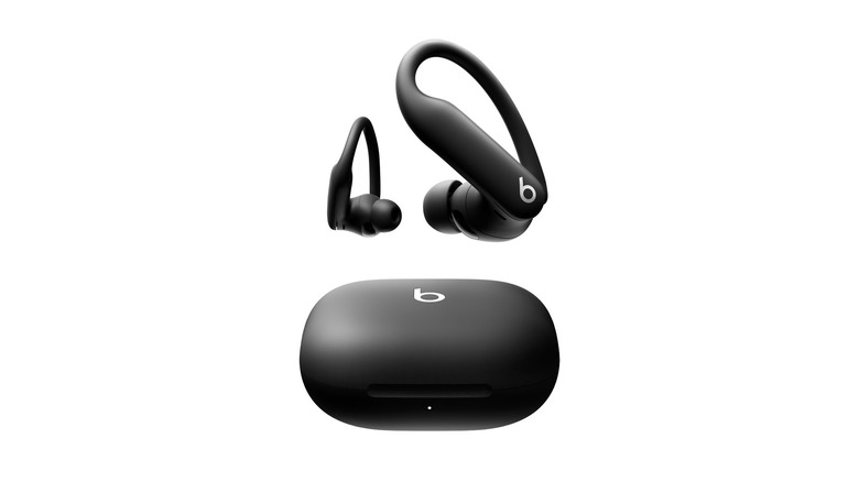 A close up shot of the Beats Powerbeats Pro 2 earbuds