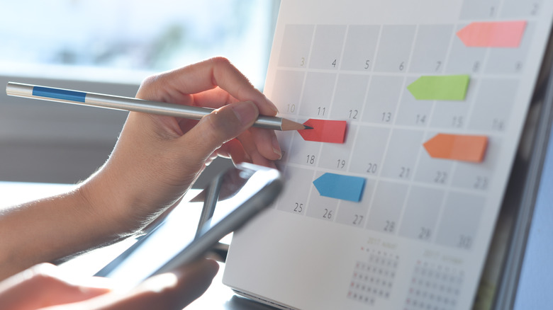 scheduling in calendar