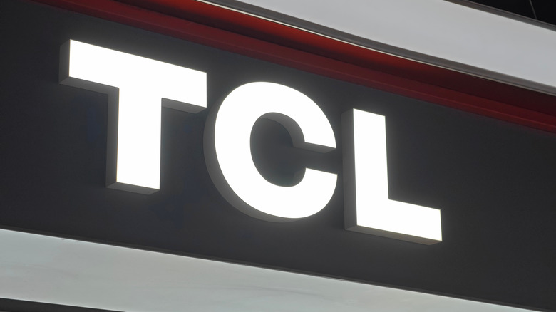 The TCL company brand logo.