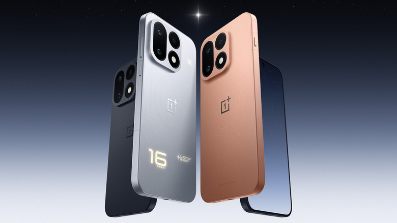 OnePlus 16 in different colors.