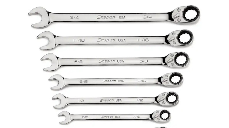 Snap-on wrench set