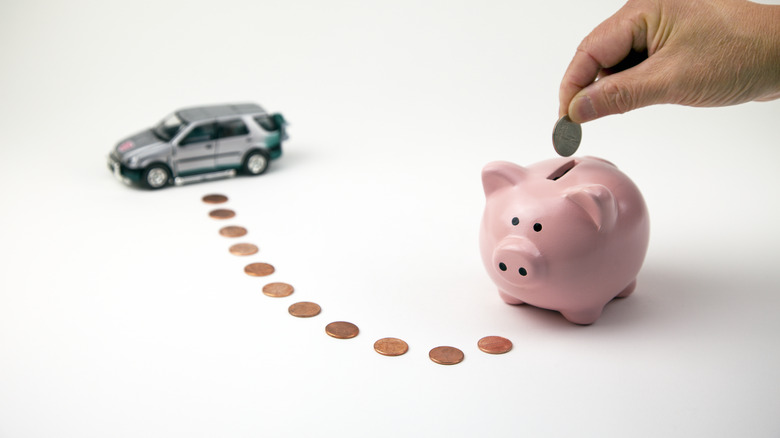 car and piggy bank