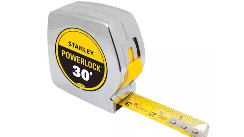 Stanley 30 ft. PowerLock Tape Measure with gray casing