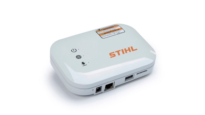 Picture of a Stihl connected hub device set against a white background