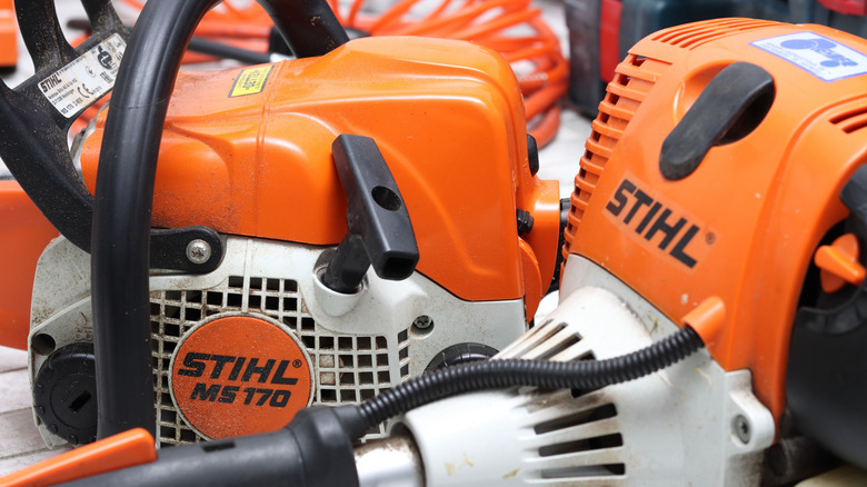 Stihl gear closeup