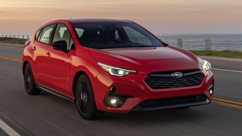 2024 Subaru Impreza RS on the road