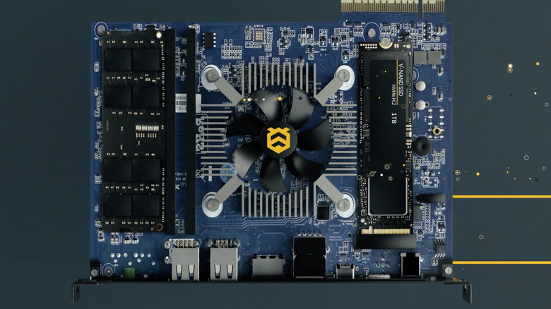 Hive media chip displaying the brand's logo