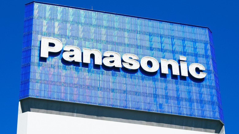 Panasonic logo displayed on a large billboard