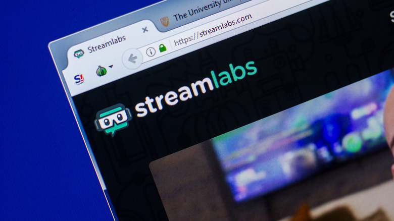 The homepage for Streamlabs.