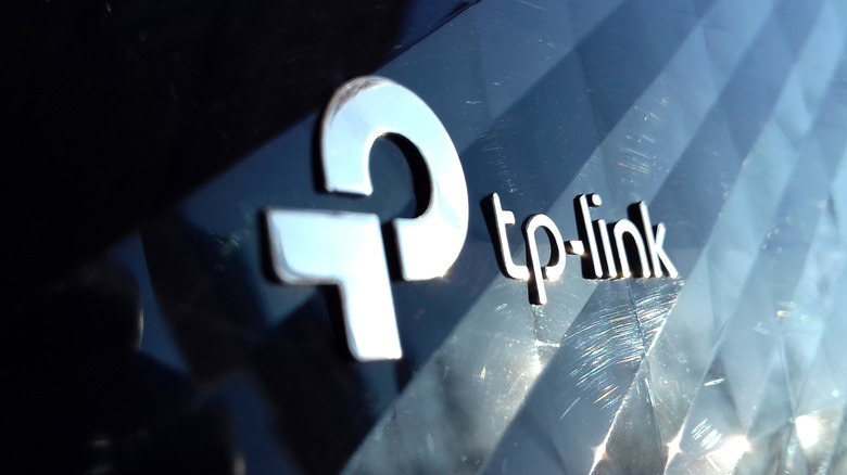 TP-Link logo on router