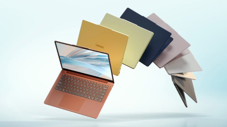 Lenovo IdeaPad Vibe laptop in different colors
