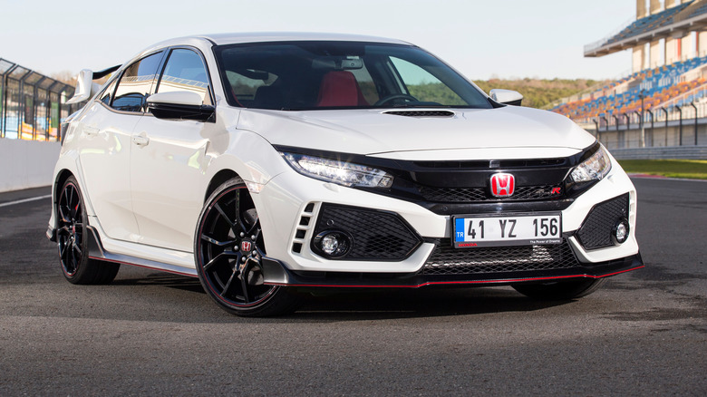 White Honda Civic Type-R