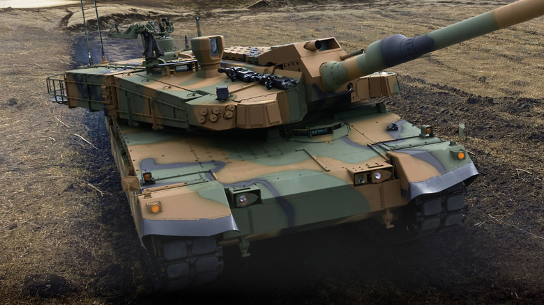 A Hyundai K2 main battle tank
