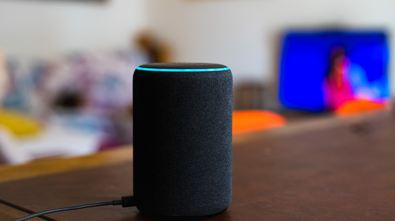 An Amazon Alexa smart home device