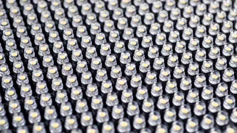 Close up of mini LEDS