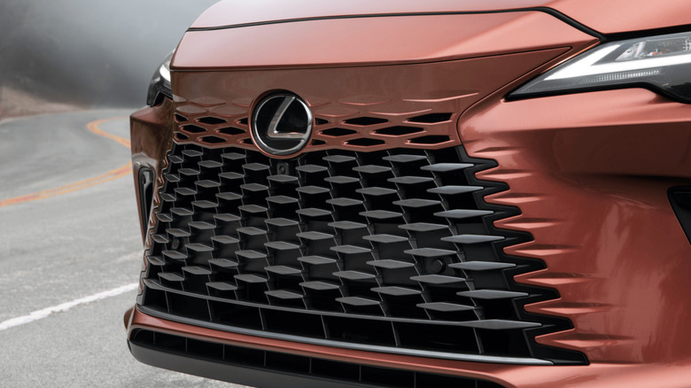 Front grille of a 2024 Lexus RX 350