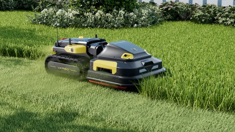 Yarbo Lawn Mower Pro in use
