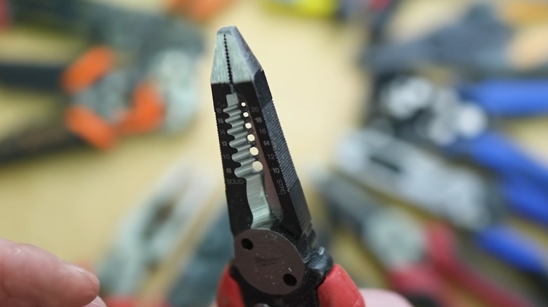 the reamers on a wire stripper