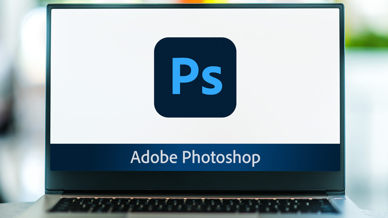 Adobe Photoshop icon laptop