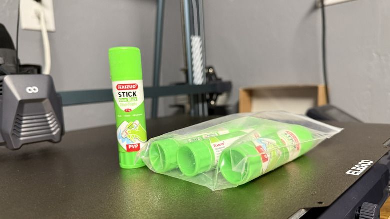 3D printer glue on an Elegoo printer