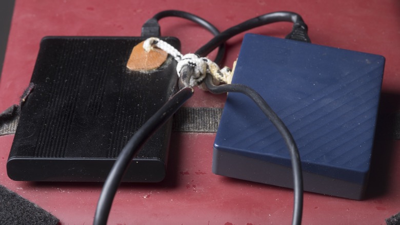 Computer With External Hard Drives