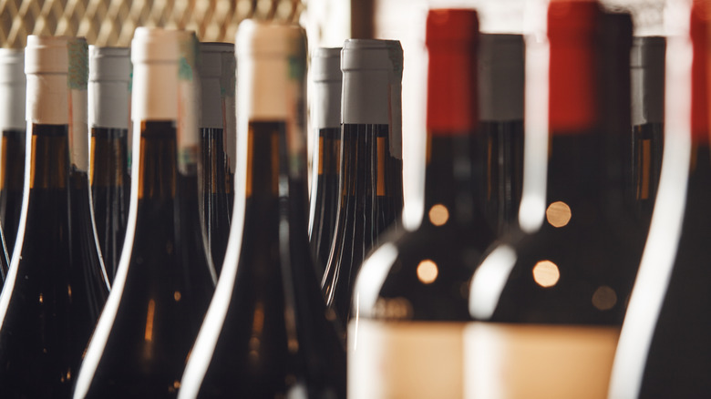 wine bottles