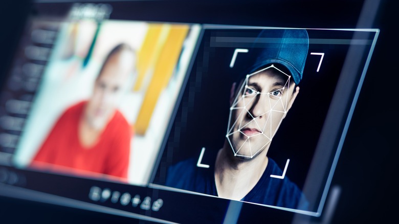 Deepfake process on computer screen