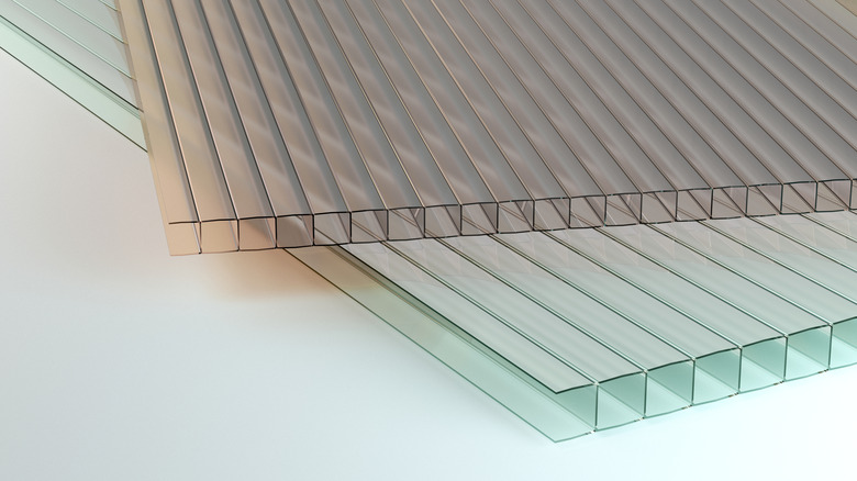 A couple of polycarbonate sheets