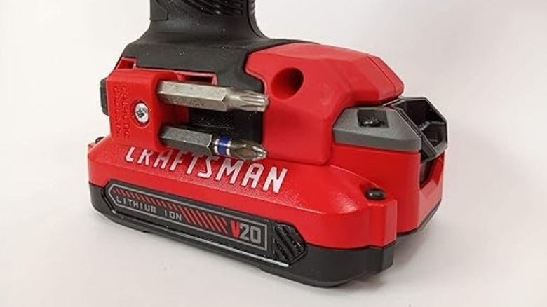 Galactic Gadgets Magnetic Bit Holder on Craftsman drill with white background