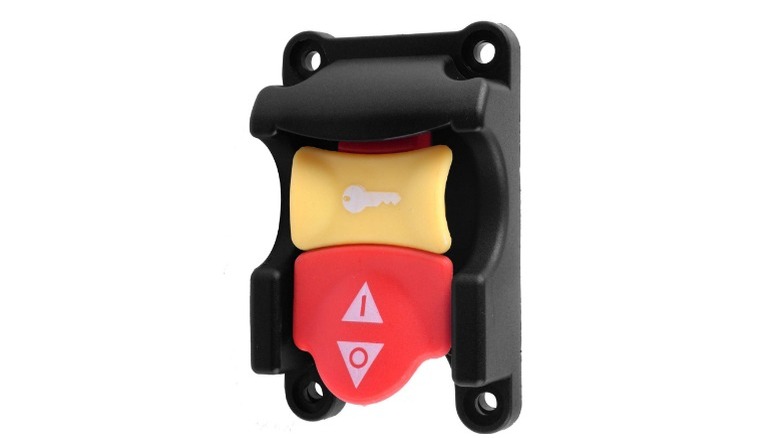 Table Saw Switch Replacement on white background