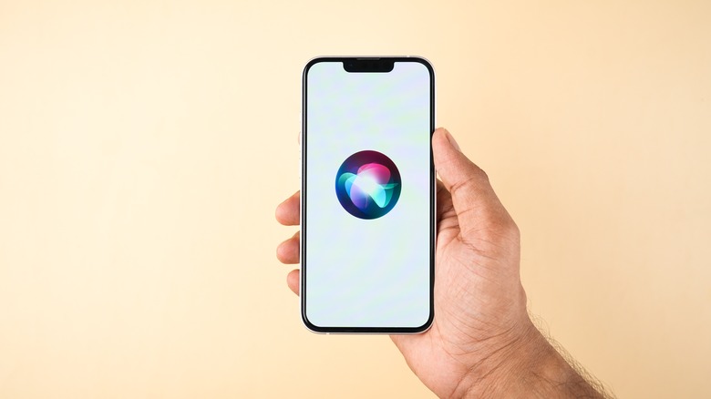 Siri on an iPhone