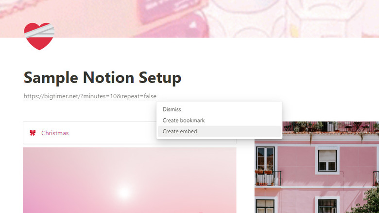Notion embedding link